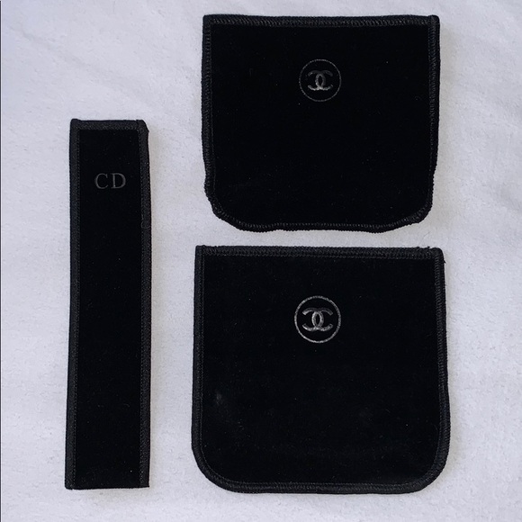 CHANEL Other - Chanel and Dior velvet mini cases
